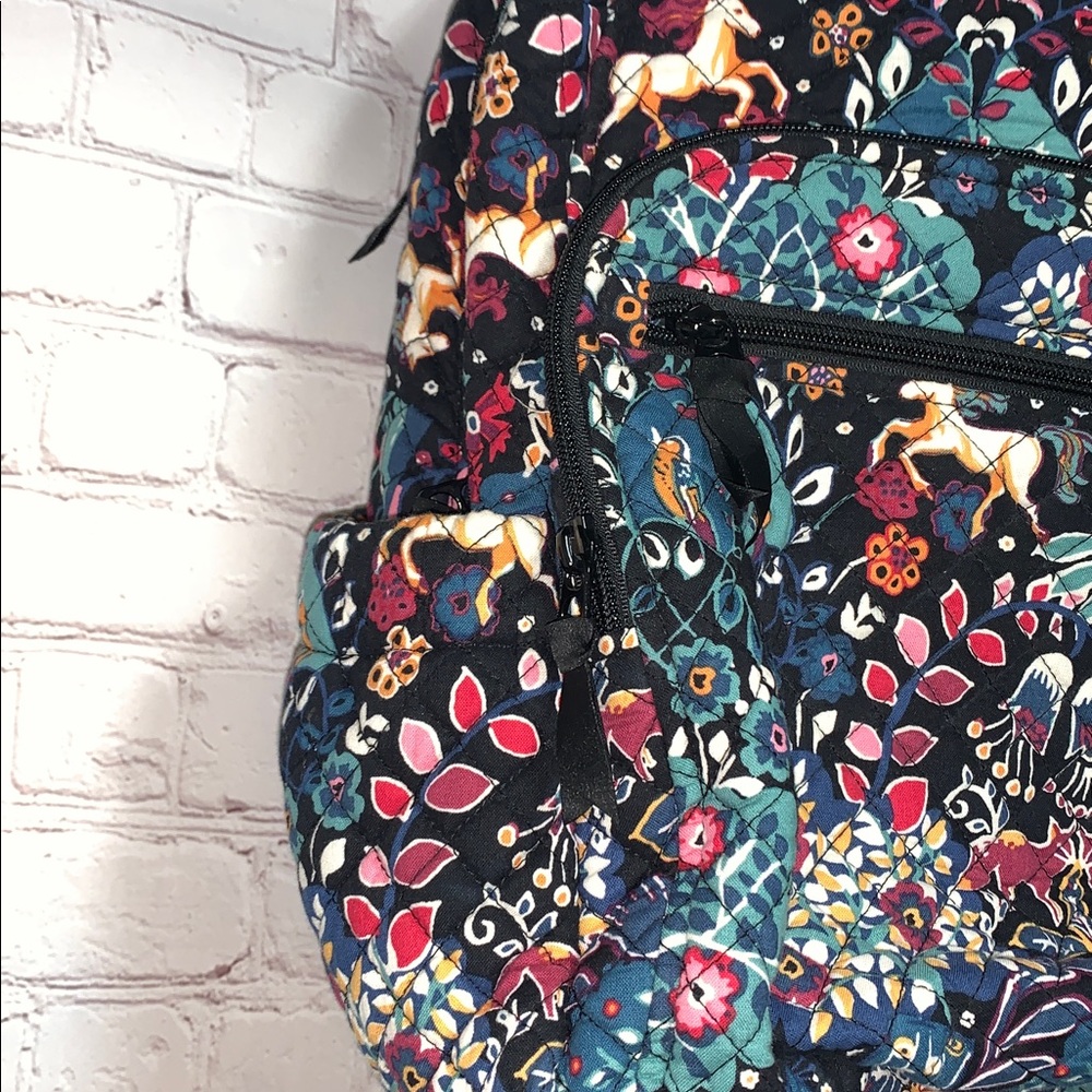 RARE Vera Bradley Enchantment Forest Woodland Backpack - Picture 6 of 12